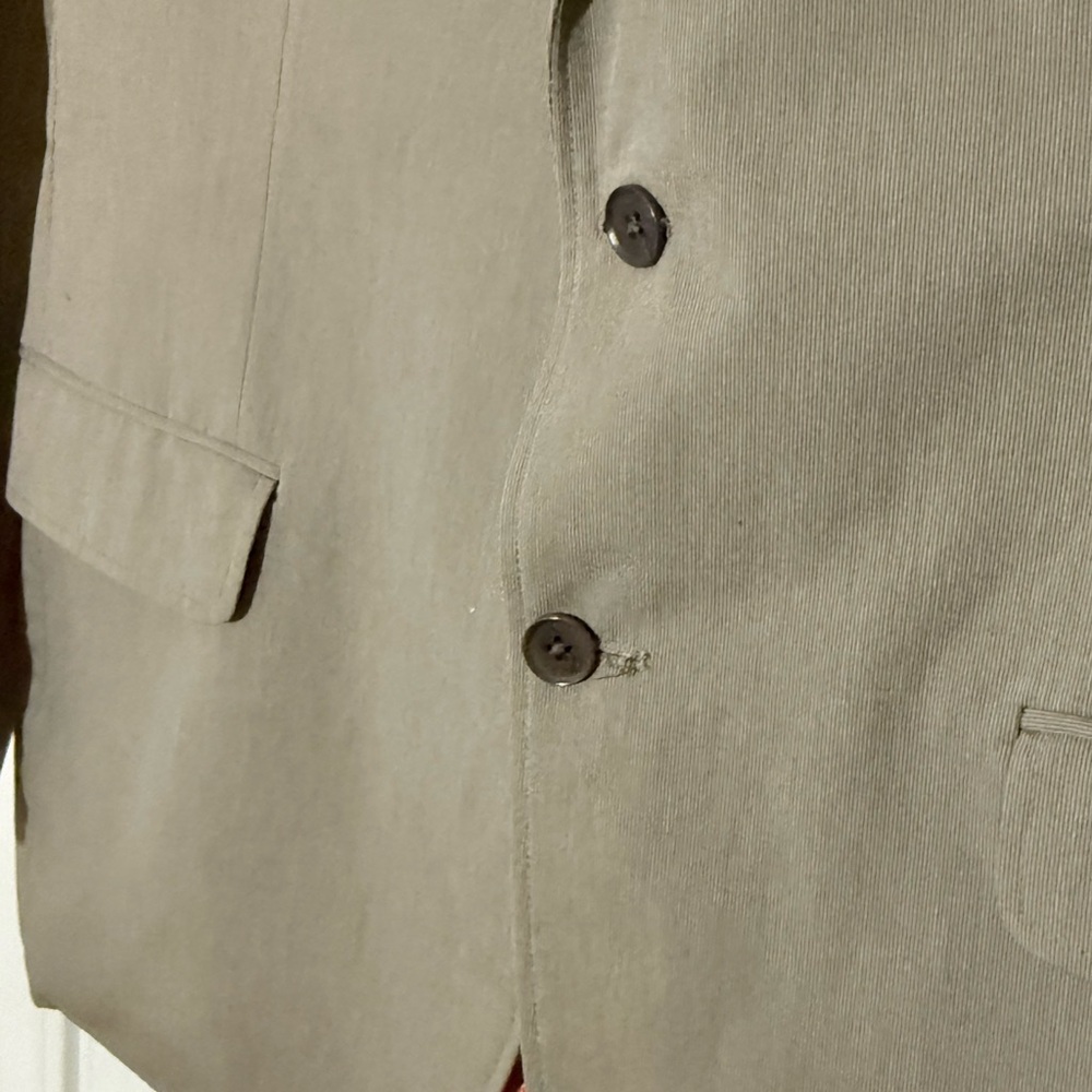 Banana Republic Tailored Fit Sport Blazer Men's Beige Blazer Orange Lining 42R - Picture 7 of 11